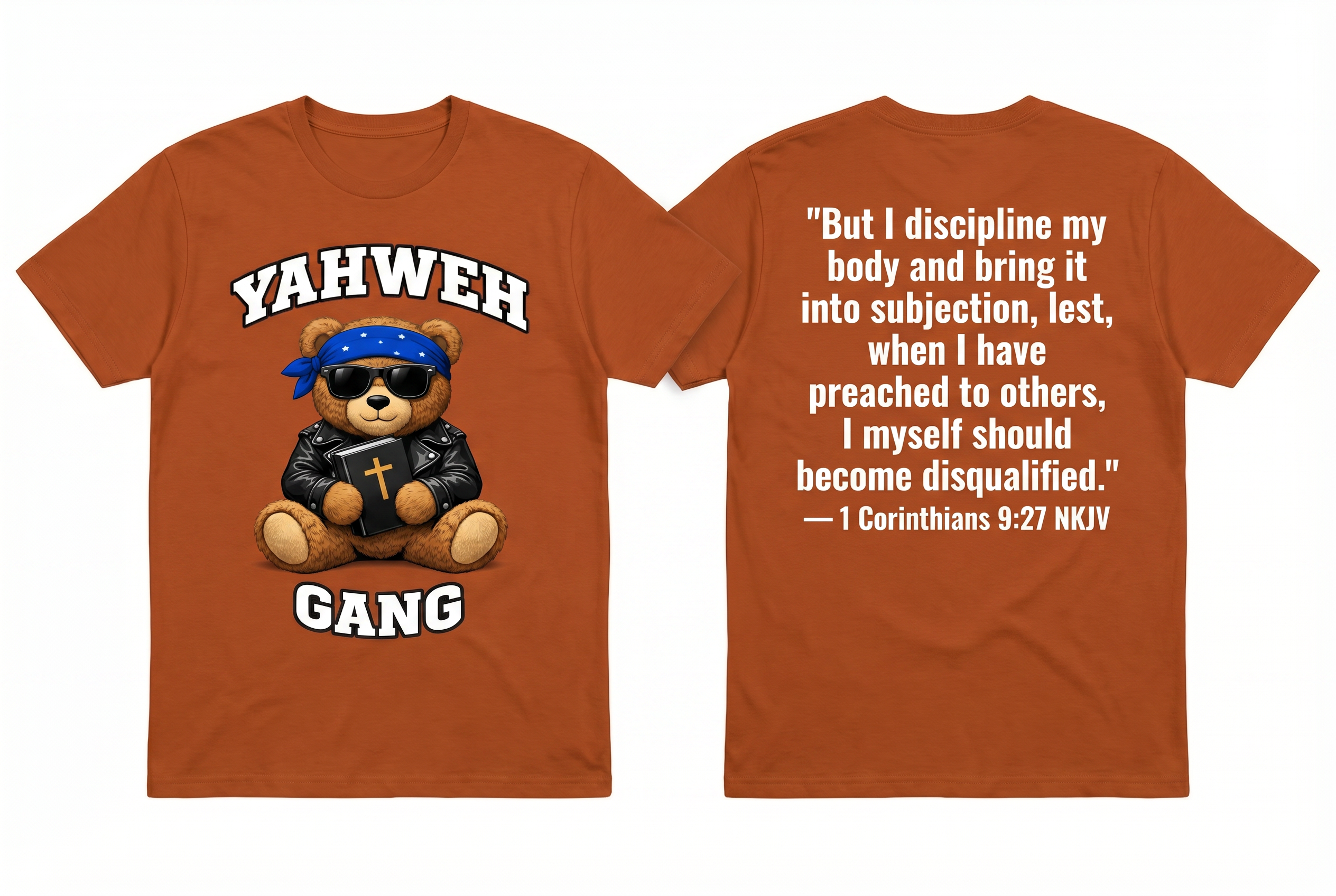 Orange Tee — 1 Cor 9:27