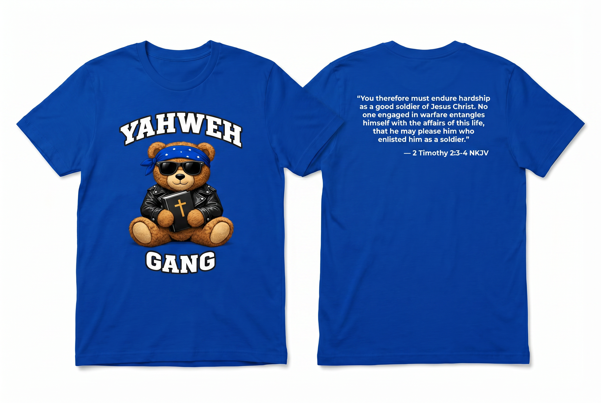 Royal Blue Tee — 2 Tim 2:3-4
